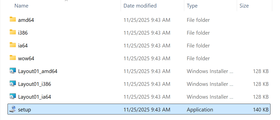 KLC Setup Installation