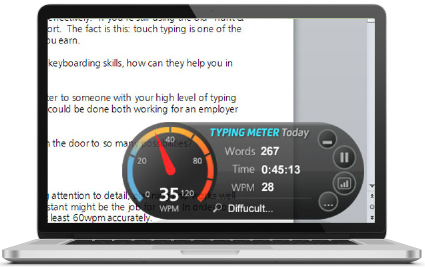 Real-time TypingMeter